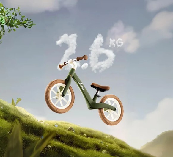 ultraľahký balančný bicykel